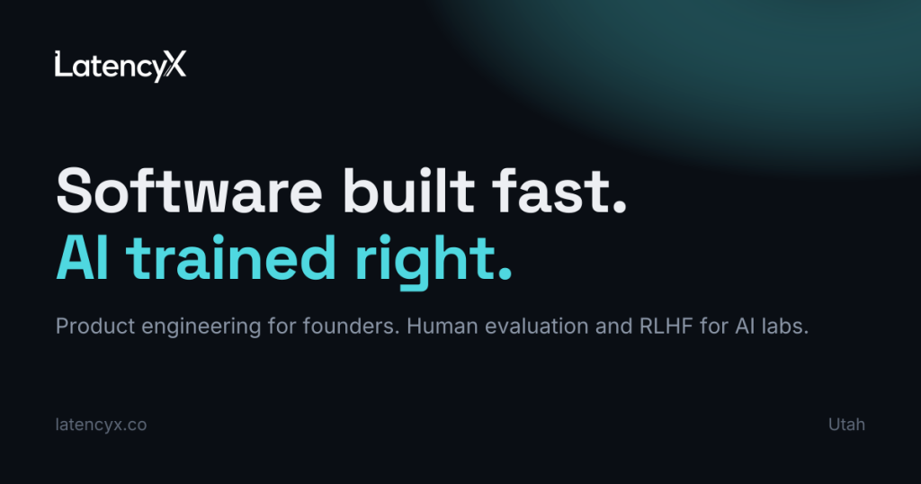 LatencyX: a product and AI services studio website